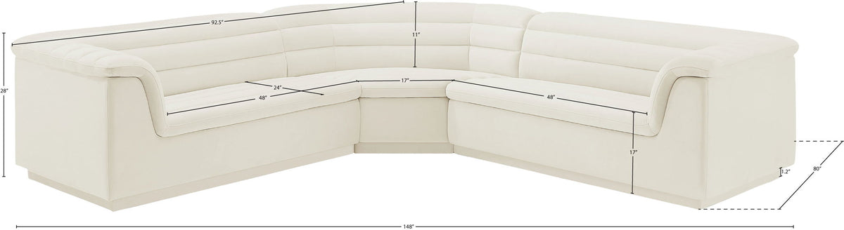 Cascade - Velvet Modular Sectional