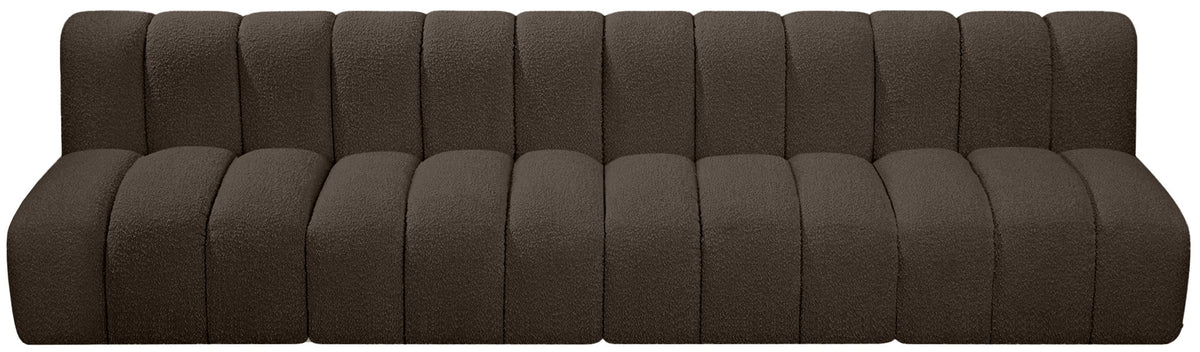 Arc - Boucle Fabric 4 Seats Modular Sofa