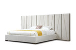 Nixa - Modern Beige Velvet + Brushed Bronze + Birch Bed + Nightstands-eastern by VIG Furniture - View 2