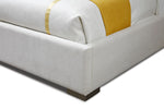 Nixa - Modern Beige Velvet + Brushed Bronze Bed-eastern by VIG Furniture - View 4