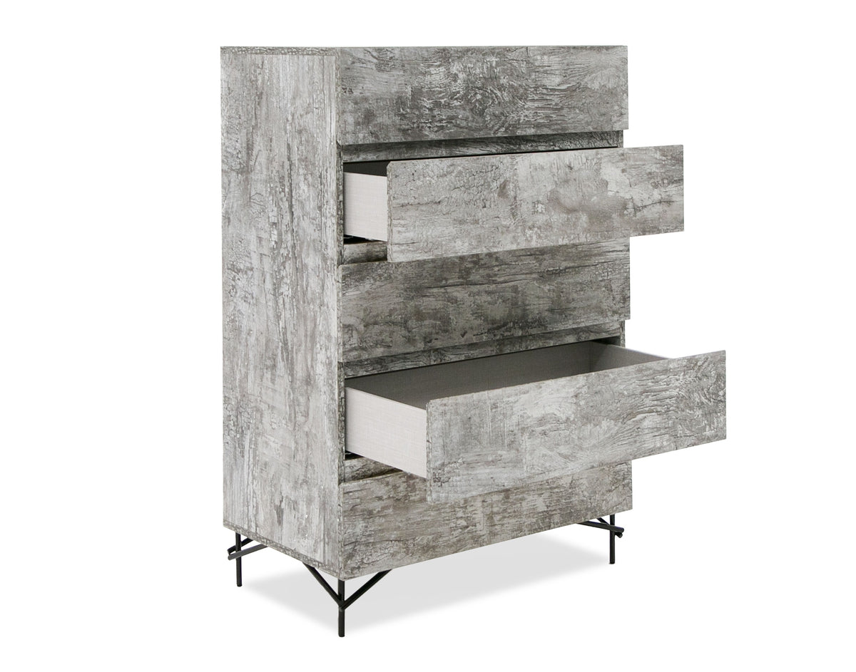 Aria - Italian Modern Multi Grey with texture Chest by VIG Furniture - View 3