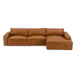 Cambria - Modern RAF Cognac Leather Sectional Sofa by VIG Furniture - View 3