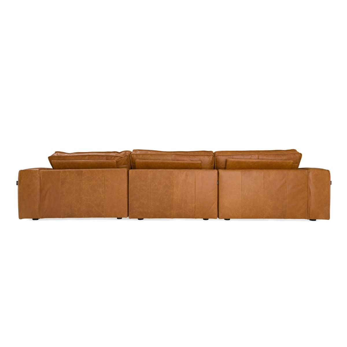 Cambria - Modern RAF Cognac Leather Sectional Sofa by VIG Furniture - View 6