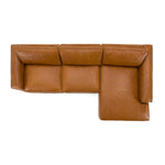Cambria - Modern RAF Cognac Leather Sectional Sofa by VIG Furniture - View 7