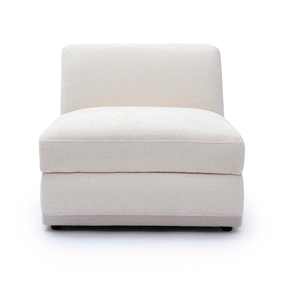 Perry - Modular Armless Chair - Cream
