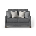 Gianna - Fabric Loveseat With Nailhead Trim