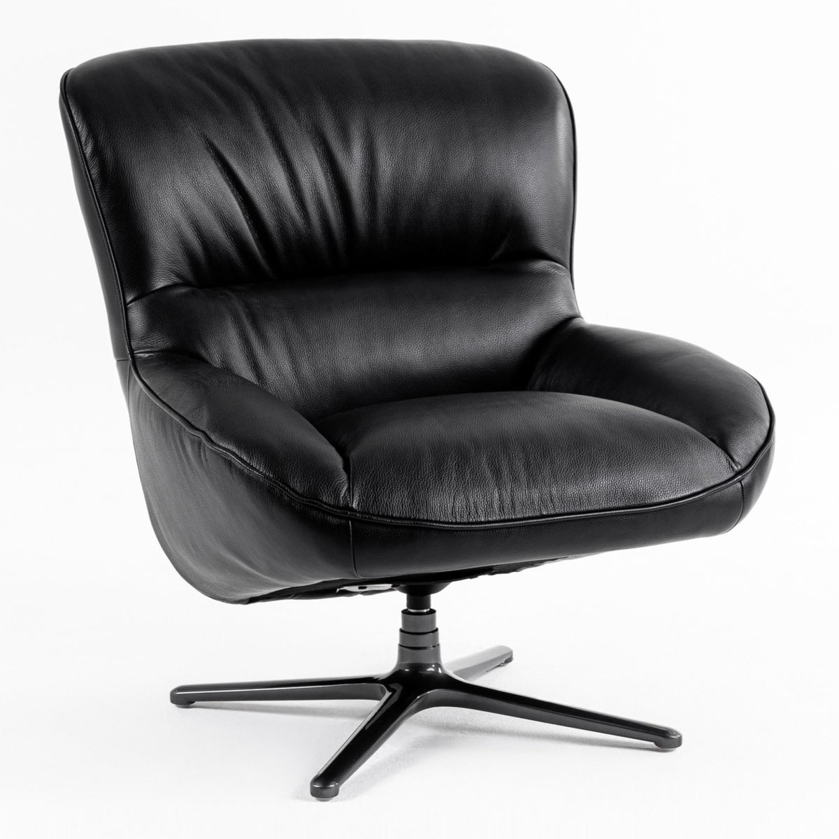 Theo - Modern Black Leather Accent Chair by VIG Furniture - View 1