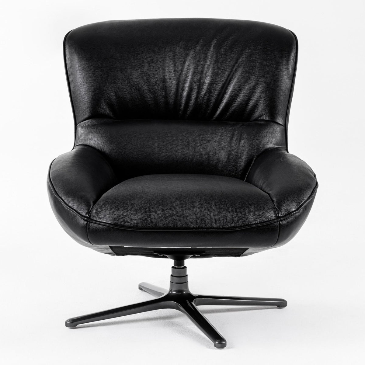 Theo - Modern Black Leather Accent Chair by VIG Furniture - View 3