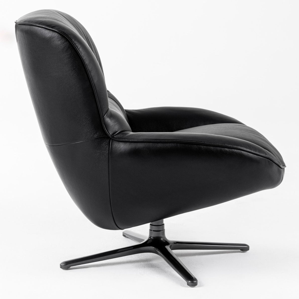 Theo - Modern Black Leather Accent Chair by VIG Furniture - View 4