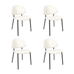 Manhattan Haven - Vegan Leather Metal Side Chair (Set of 4)