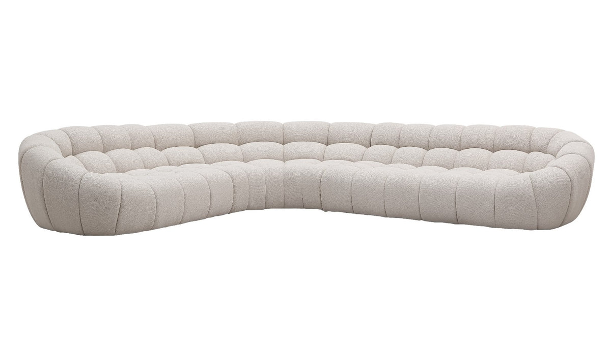 Yolonda - Modern Beige Curved Sectional Sofa by VIG Furniture - View 8