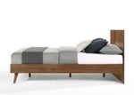 Kamela -Modern Walnut Q Bed by VIG Furniture - View 2