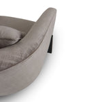 Forbis - Contemporary Light Grey Fabric + Brown Accent Chair by VIG Furniture - View 3