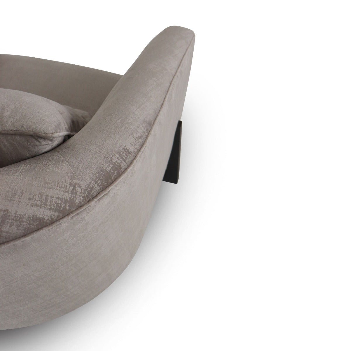 Forbis - Contemporary Light Grey Fabric + Brown Accent Chair by VIG Furniture - View 3