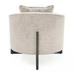 Forbis - Contemporary Light Grey Fabric + Brown Accent Chair by VIG Furniture - View 6