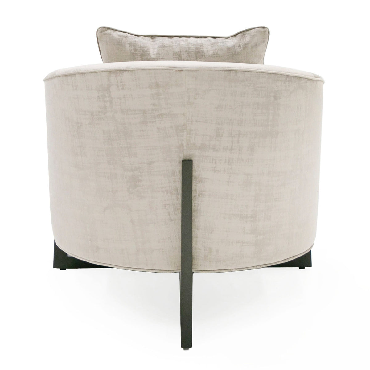 Forbis - Contemporary Light Grey Fabric + Brown Accent Chair by VIG Furniture - View 6