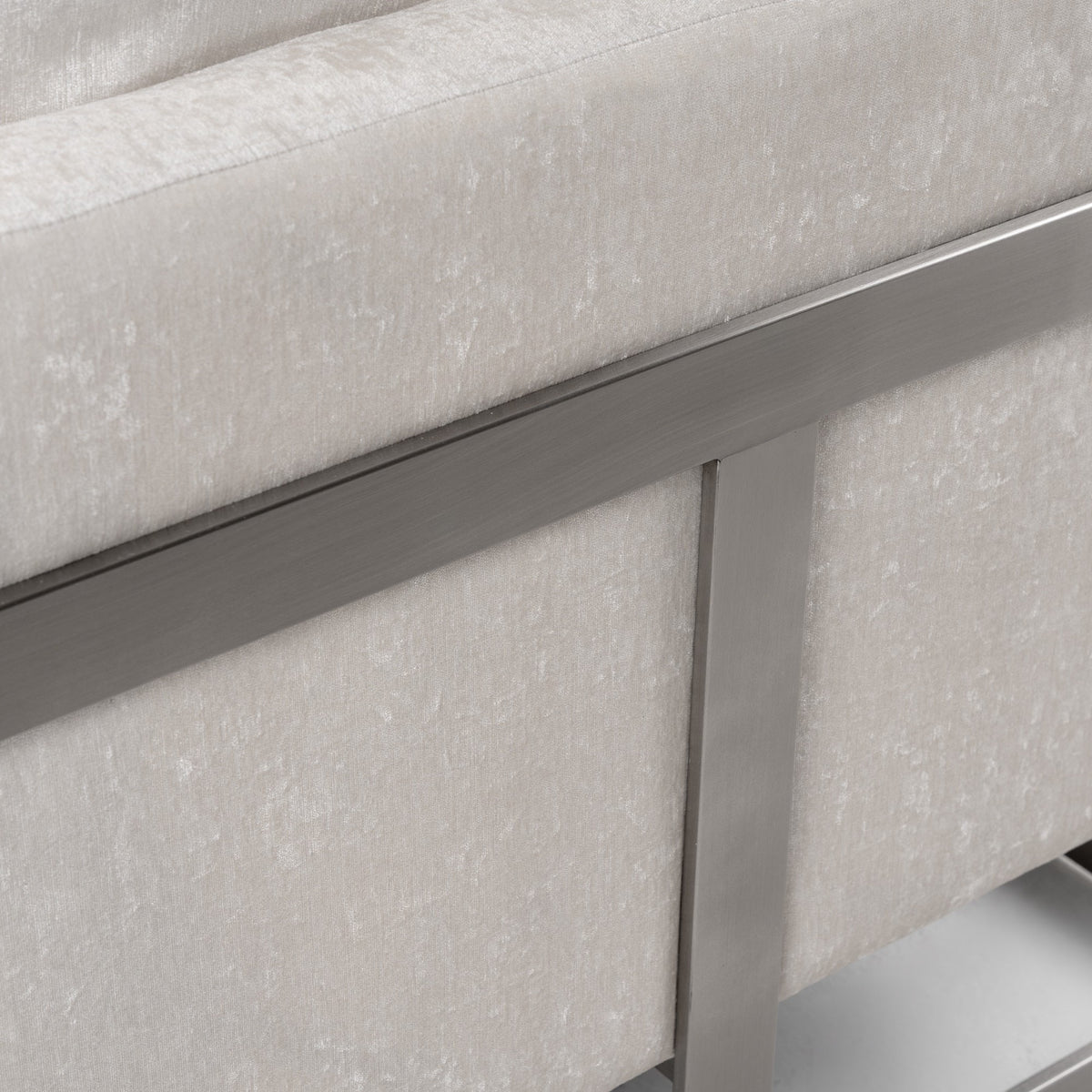 Prince - Contemporary Off White Fabric + Silver Accent Chair by VIG Furniture - View 6
