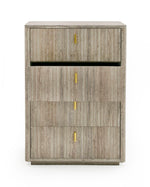 Roma - Modern Faux Travertine + Gold Chest by VIG Furniture - View 3