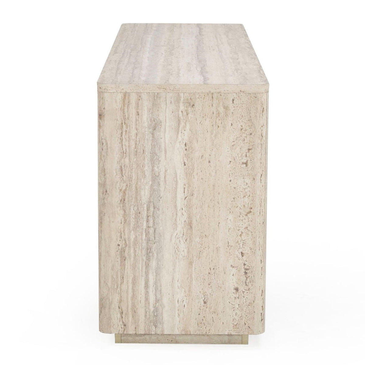 Roma - Modern Faux Travertine + Gold Dresser by VIG Furniture - View 7