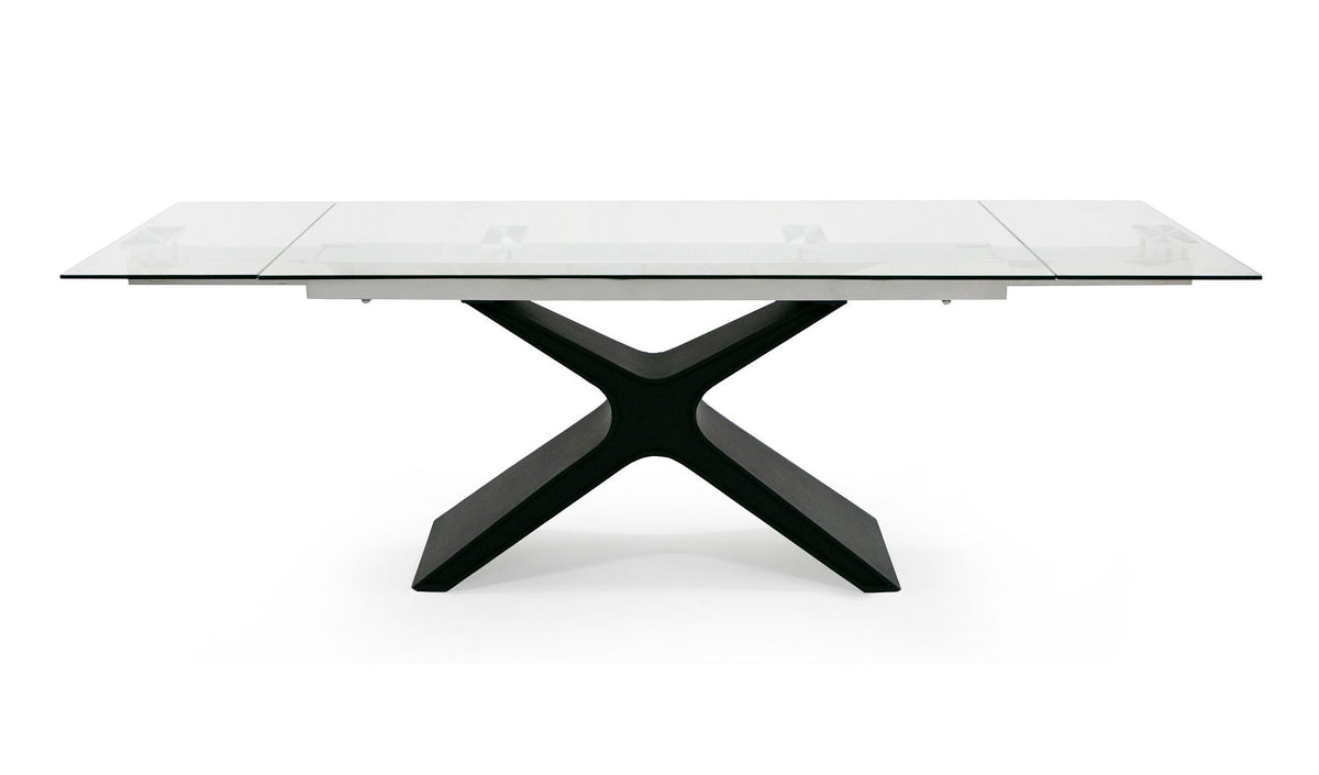 Adler - Modern Black Glass Extendable 63"/94.5" Dining Table by VIG Furniture - View 13