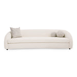 Joshua Modern 4-Seater Curved White and Taupe Fabric Sofa by VIG Furniture - View 1
