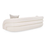 Joshua Modern 4-Seater Curved White and Taupe Fabric Sofa by VIG Furniture - View 4