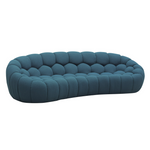 Yolonda - Modern Curved Dark Teal Fabric Sofa by VIG Furniture - View 6