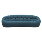 Yolonda - Modern Curved Dark Teal Fabric Sofa by VIG Furniture - View 1