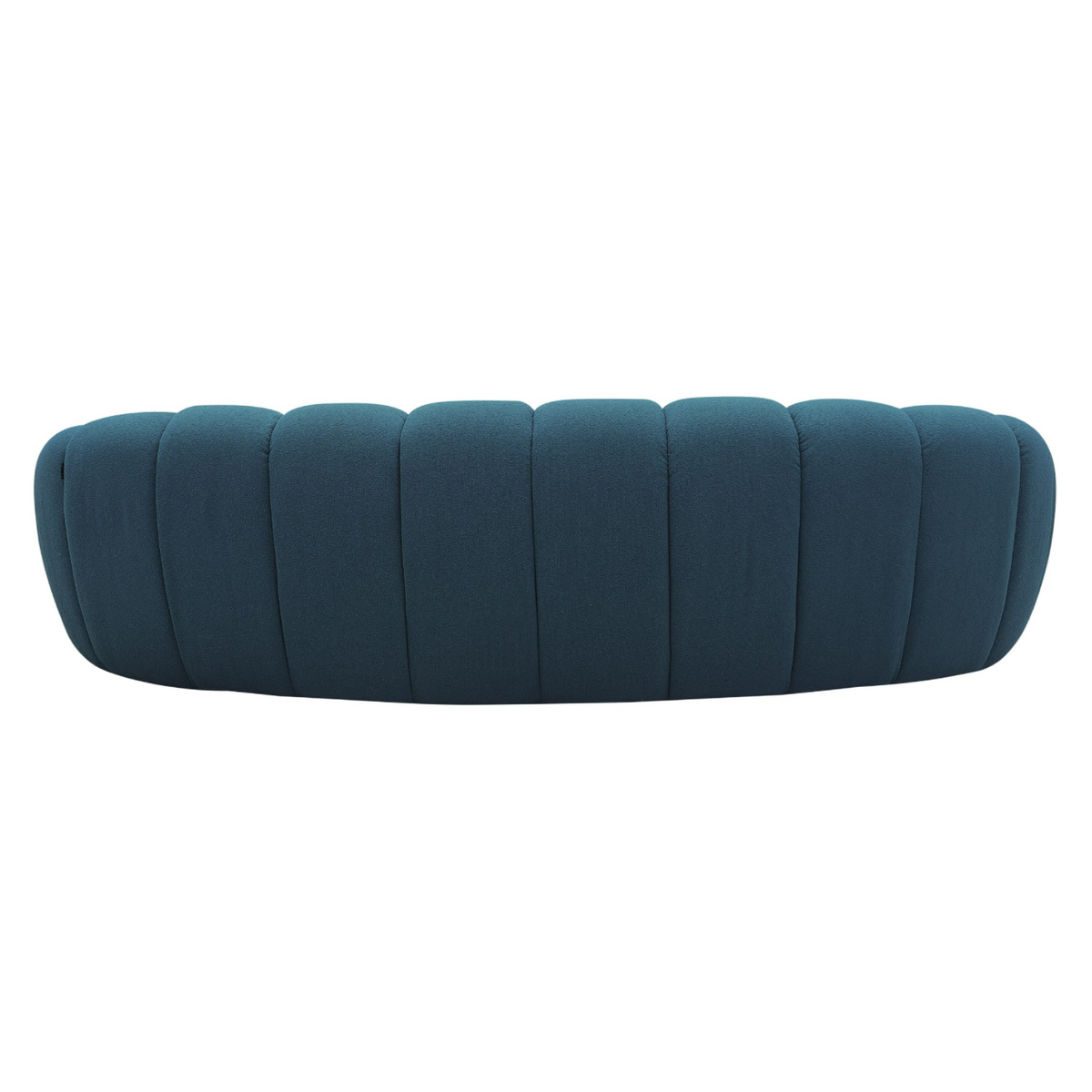 Yolonda - Modern Curved Dark Teal Fabric Sofa by VIG Furniture - View 8