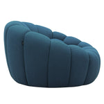 Yolonda - Modern Curved Dark Teal Fabric Chair by VIG Furniture - View 7