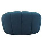 Yolonda - Modern Curved Dark Teal Fabric Chair by VIG Furniture - View 4