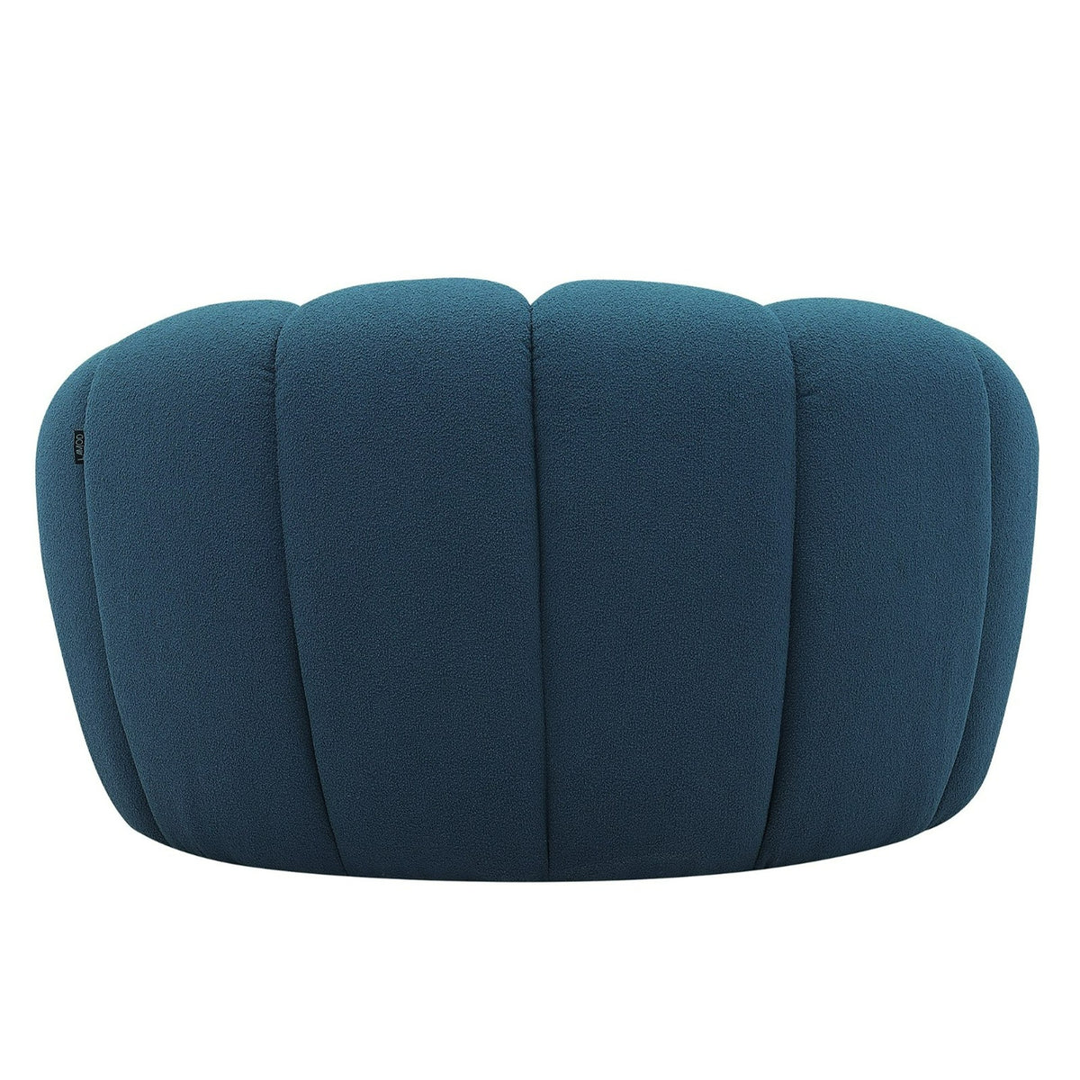Yolonda - Modern Curved Dark Teal Fabric Chair by VIG Furniture - View 4