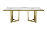 Loomis - White Marble & Gold Dining Table by VIG Furniture - View 10