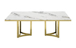 Loomis - White Marble & Gold Dining Table by VIG Furniture - View 12