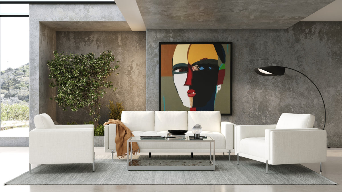 Schmidt - Modern Off White Fabric Chair by VIG Furniture - View 2