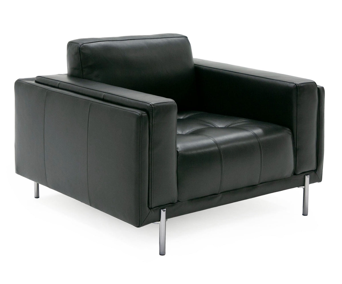 Schmidt - Modern Black Leather Chair by VIG Furniture - View 1