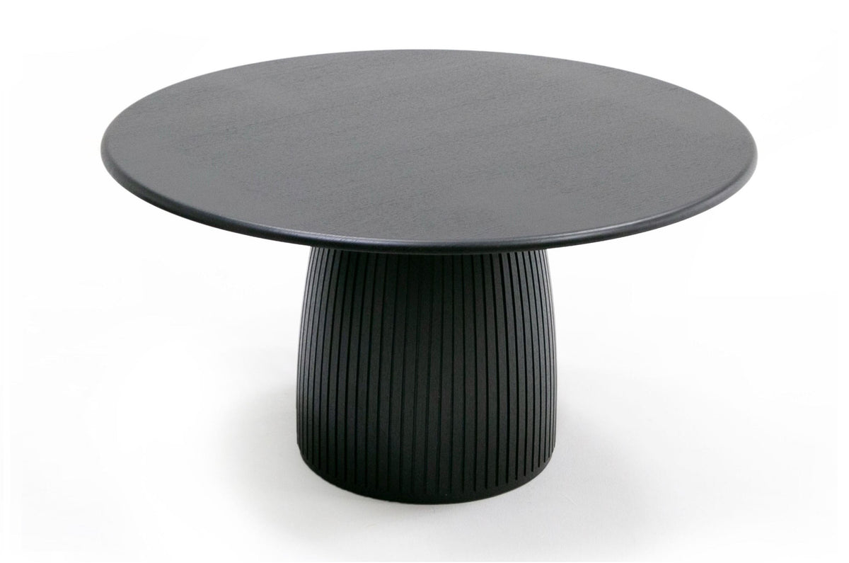 Lander Modern Mid Century Black Oak Round Dining Table by VIG Furniture - View 9