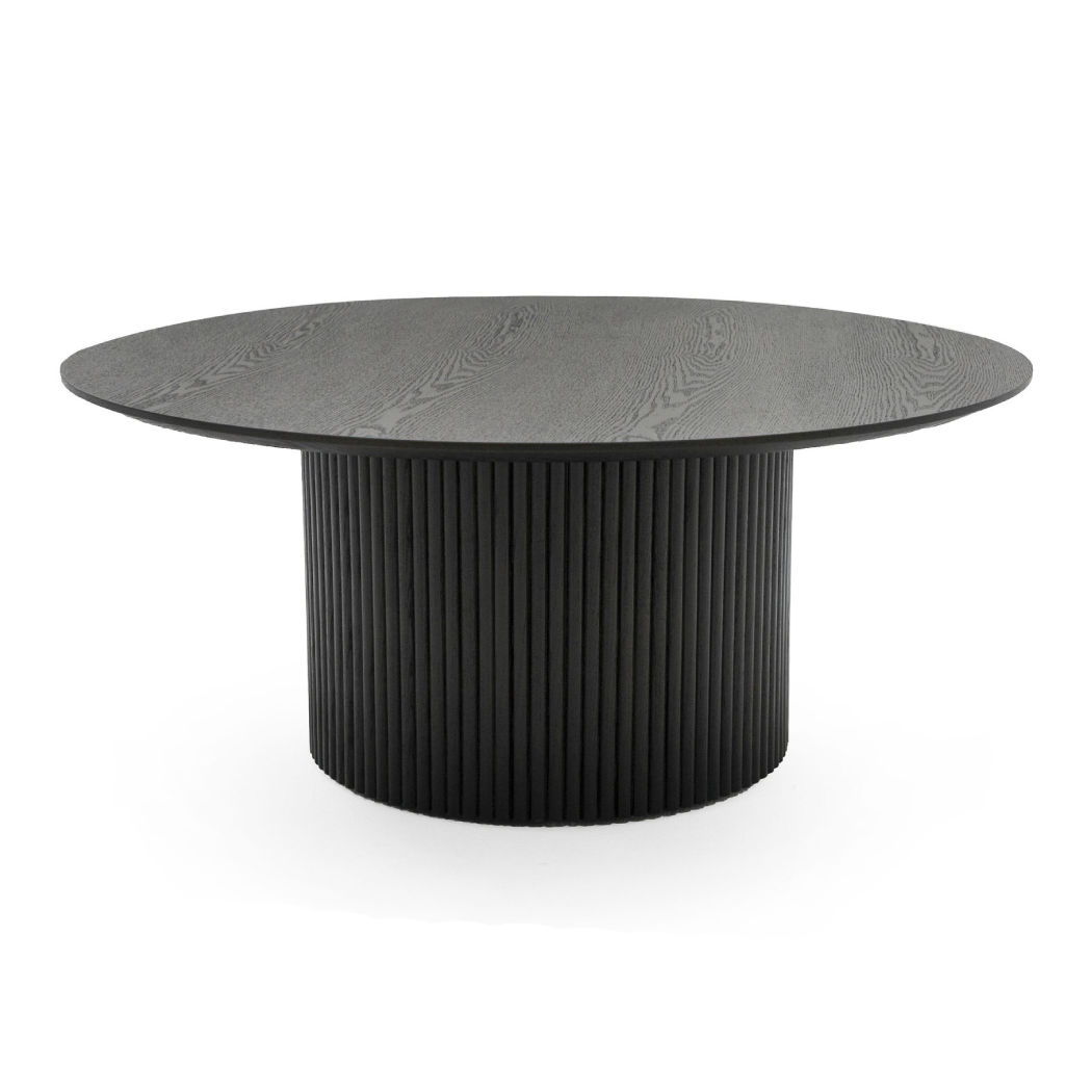 Rawlins Modern Mid Century Black Ash Round Coffee Table by VIG Furniture - View 1