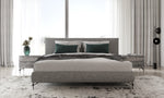 Aria - Italian Modern Multi Grey EK Bed and Two Nightstands by VIG Furniture - View 1