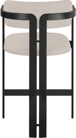 Aurum - Vegan Leather Upholstered Counter Stool - Taupe