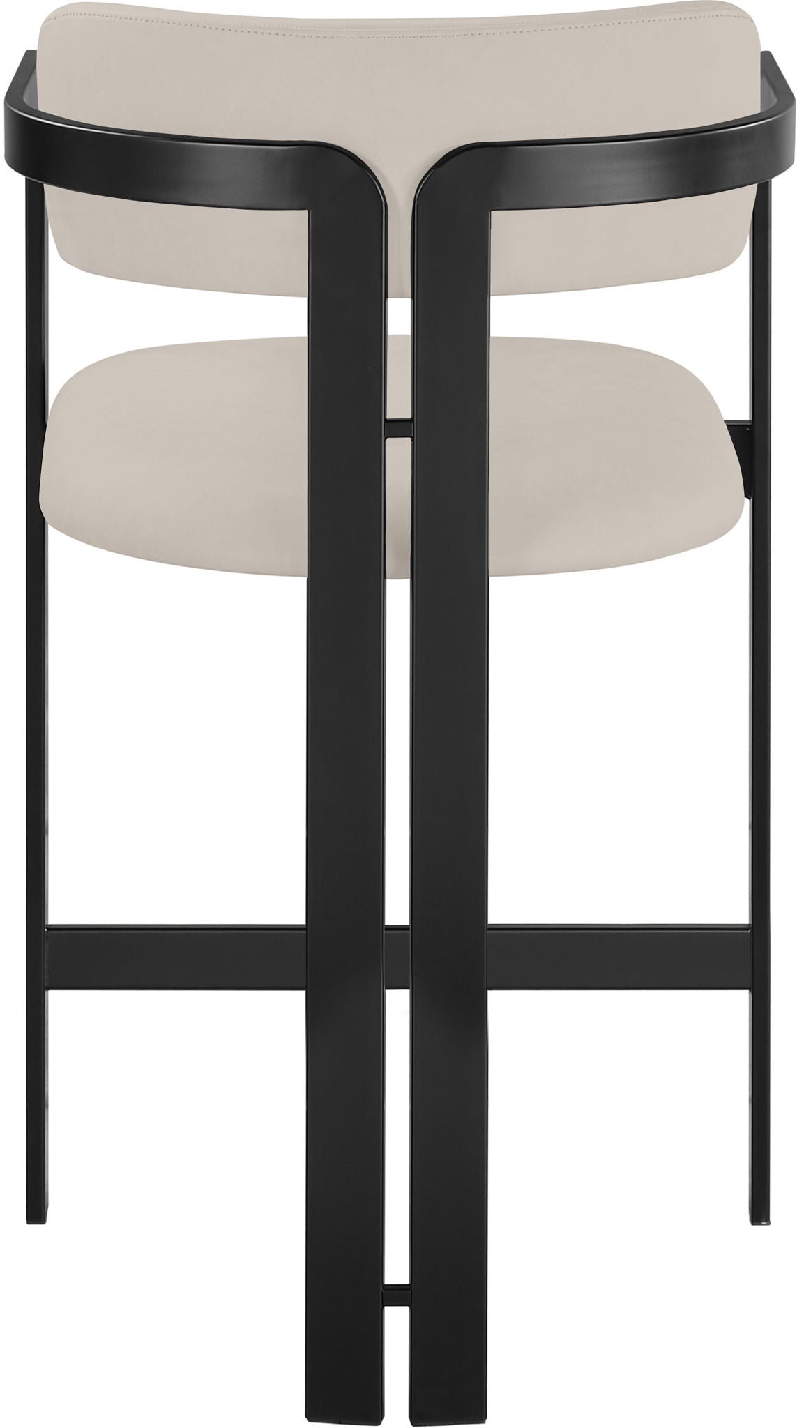 Aurum - Vegan Leather Upholstered Counter Stool - Taupe