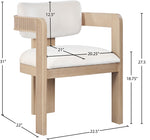 Sacha - Velvet Dining Chair With Natural Base (Set of 2)