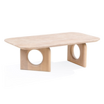 Osaka - Modern Faux Marble + Natural Ash Coffee Table by VIG Furniture - View 3