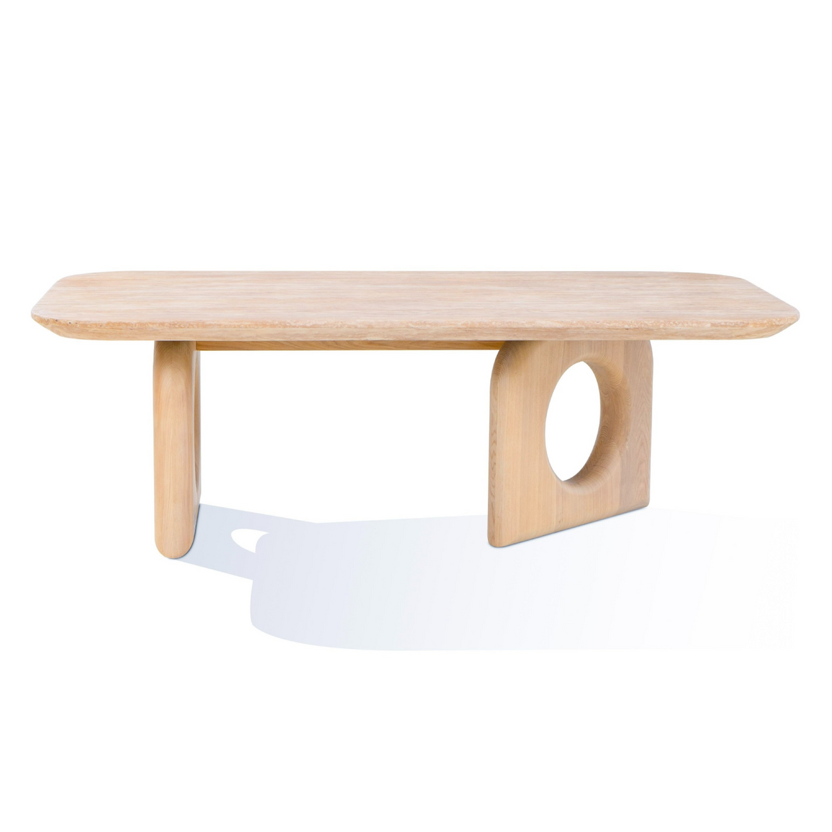 Osaka - Modern Faux Marble + Natural Ash Coffee Table by VIG Furniture - View 1