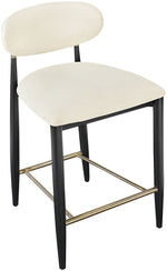 Riccio - Stool - Black And Gold Frame