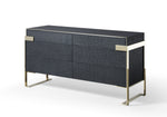 Athena & Rothsay - Modern Grey Fabric + Wenge + Gold Bedroom Set by VIG Furniture - View 13
