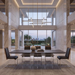 Inverness - Contemporary Black Oak + Acrylic Dining Table by VIG Furniture - View 13