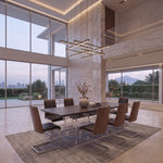 Inverness - Contemporary Black Oak + Acrylic Dining Table by VIG Furniture - View 14