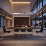 Inverness - Contemporary Black Oak + Acrylic Dining Table by VIG Furniture - View 15