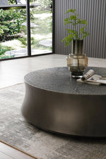Airdrie - Modern Antique Grey Small Round Coffee Table by VIG Furniture - View 2